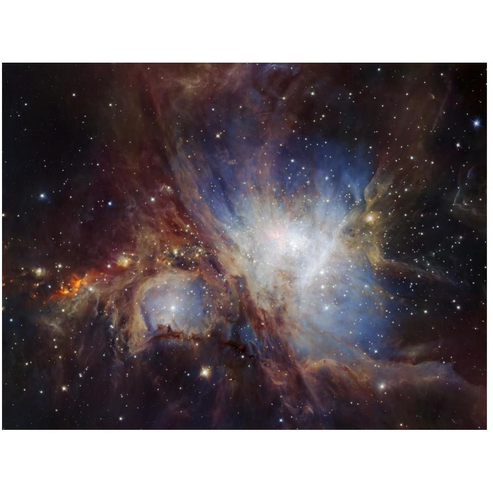 Deep infrared view of the Orion Nebula from HAWK-I-Paper Art-50&quotx38"