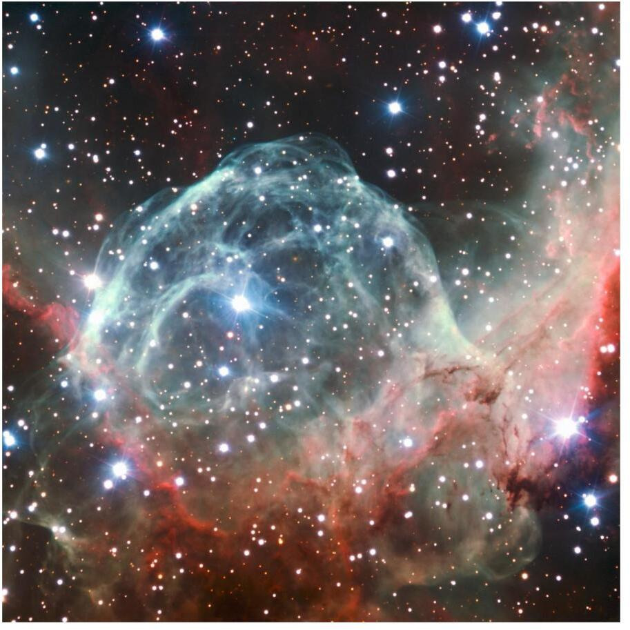 Thor's Helmet Nebula-Paper Art-20&quotx20"