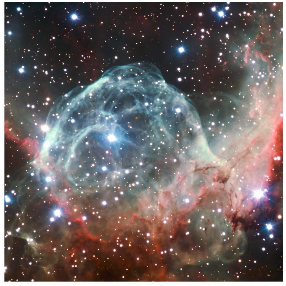 Thor's Helmet Nebula-Paper Art-26&quotx26"