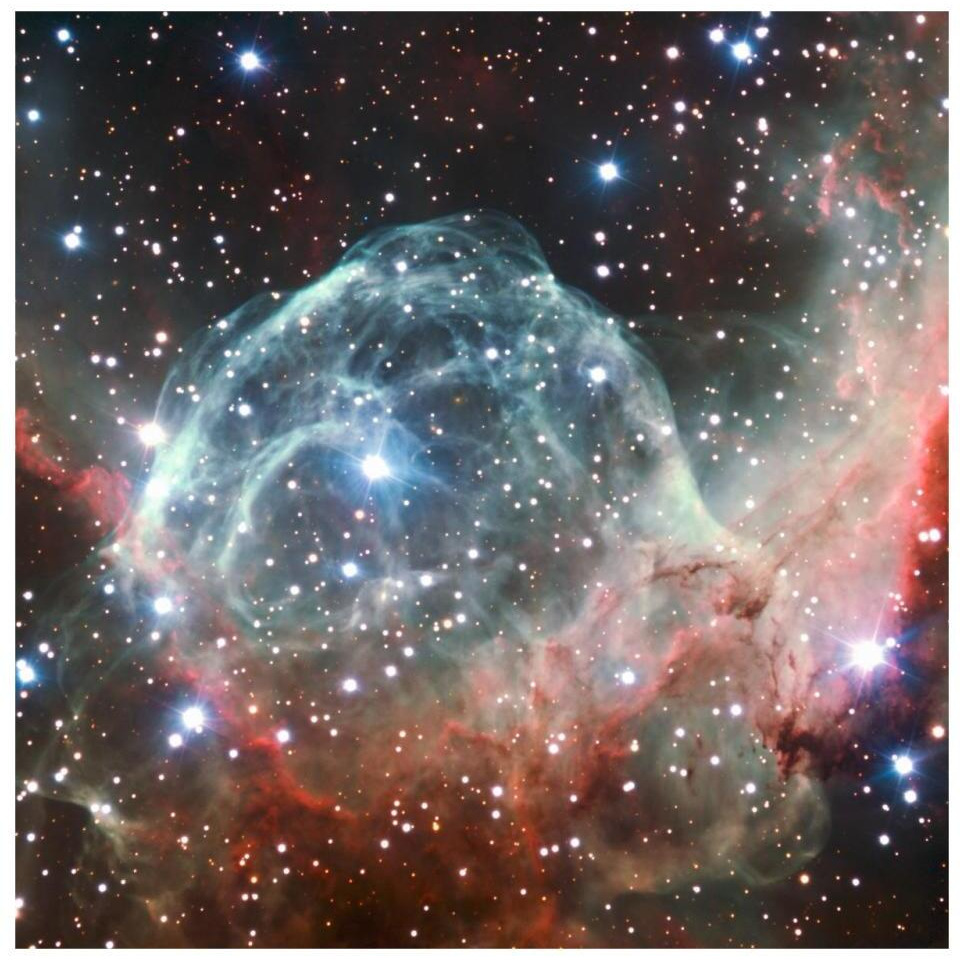 Thor's Helmet Nebula-Paper Art-32&quotx32"