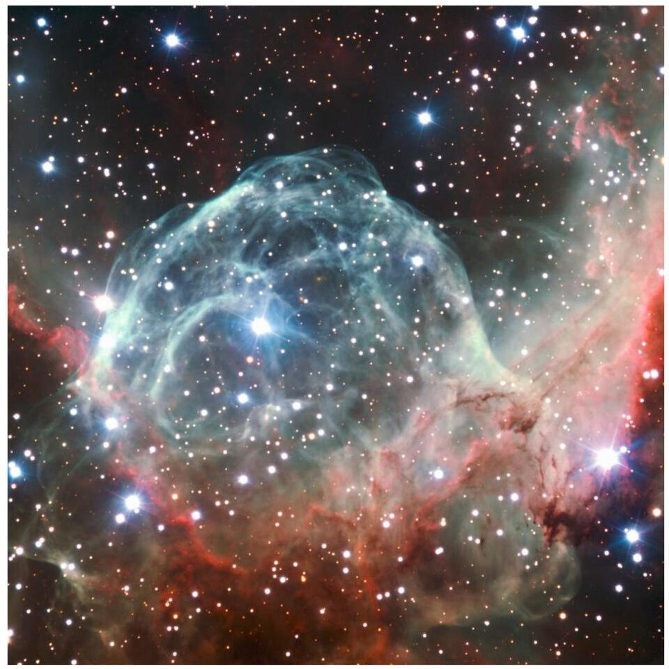 Thor's Helmet Nebula-Paper Art-38&quotx38"
