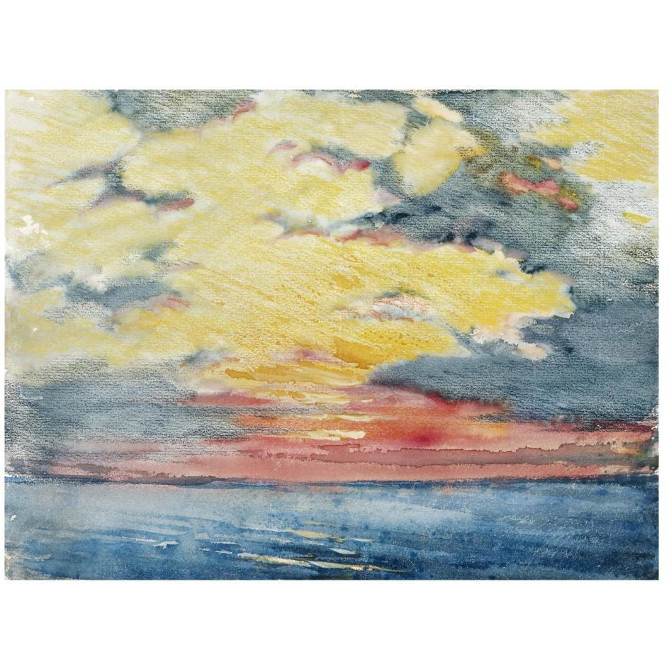 Sunset, Acapulco-Paper Art-26&quotx20"