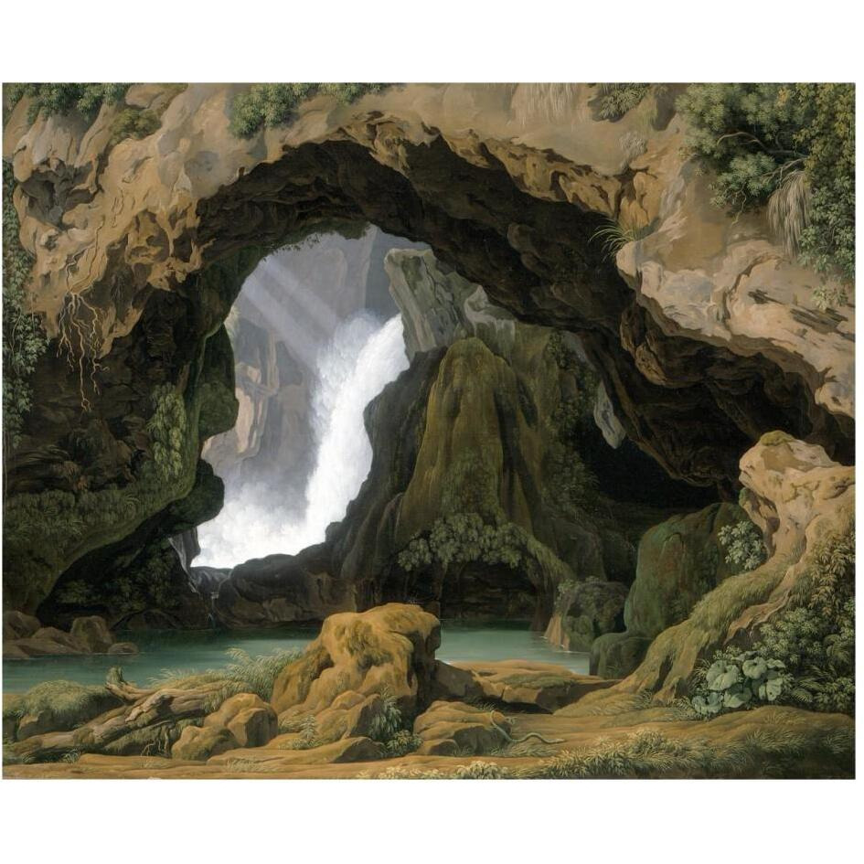 The Grotto of Neptune in Tivoli-Paper Art-30&quotx24"
