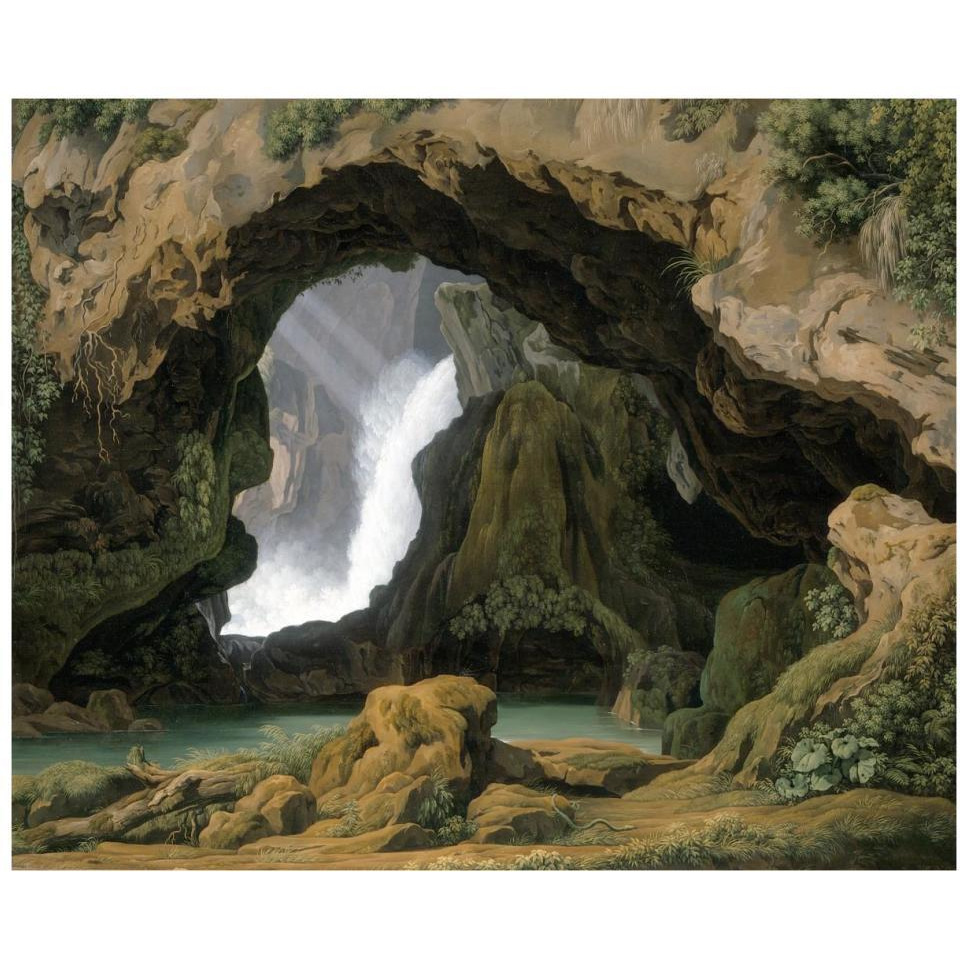The Grotto of Neptune in Tivoli-Paper Art-37&quotx30"