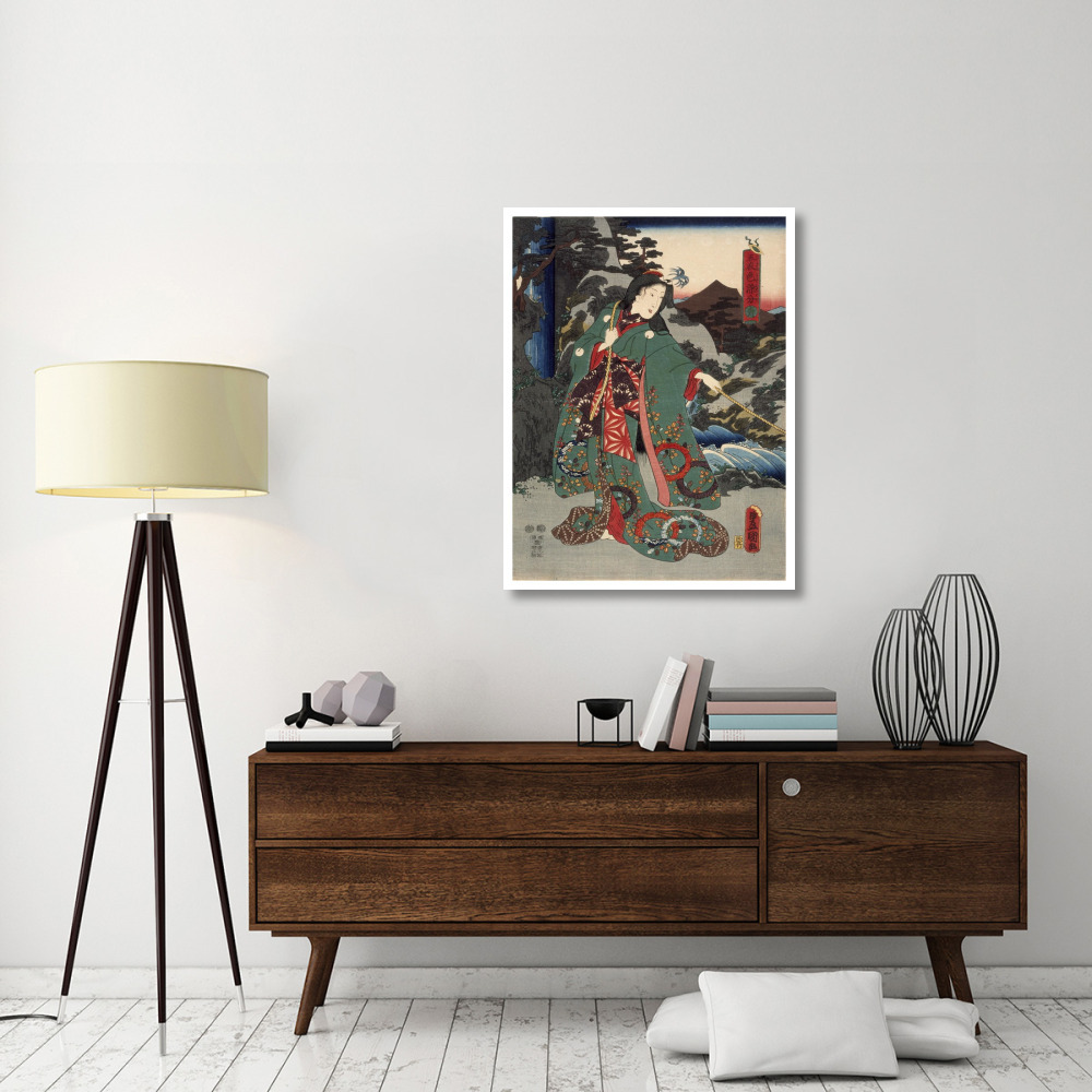 Costumes in Five Different Colors - Green (Ao)-Paper Art-32&quotx42"