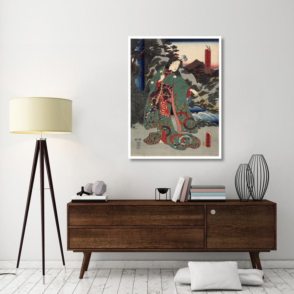 Costumes in Five Different Colors - Green (Ao)-Paper Art-38&quotx50"
