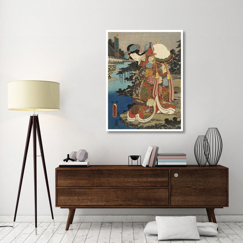 Costumes in Five Different Colors - Red (Aka)-Paper Art-38&quotx50"