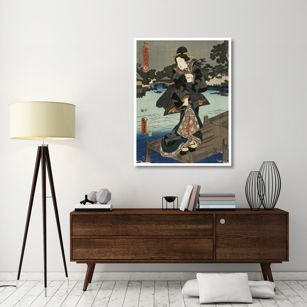 Costumes in Five Different Colors - Black (Kuro)-Paper Art-38&quotx50"