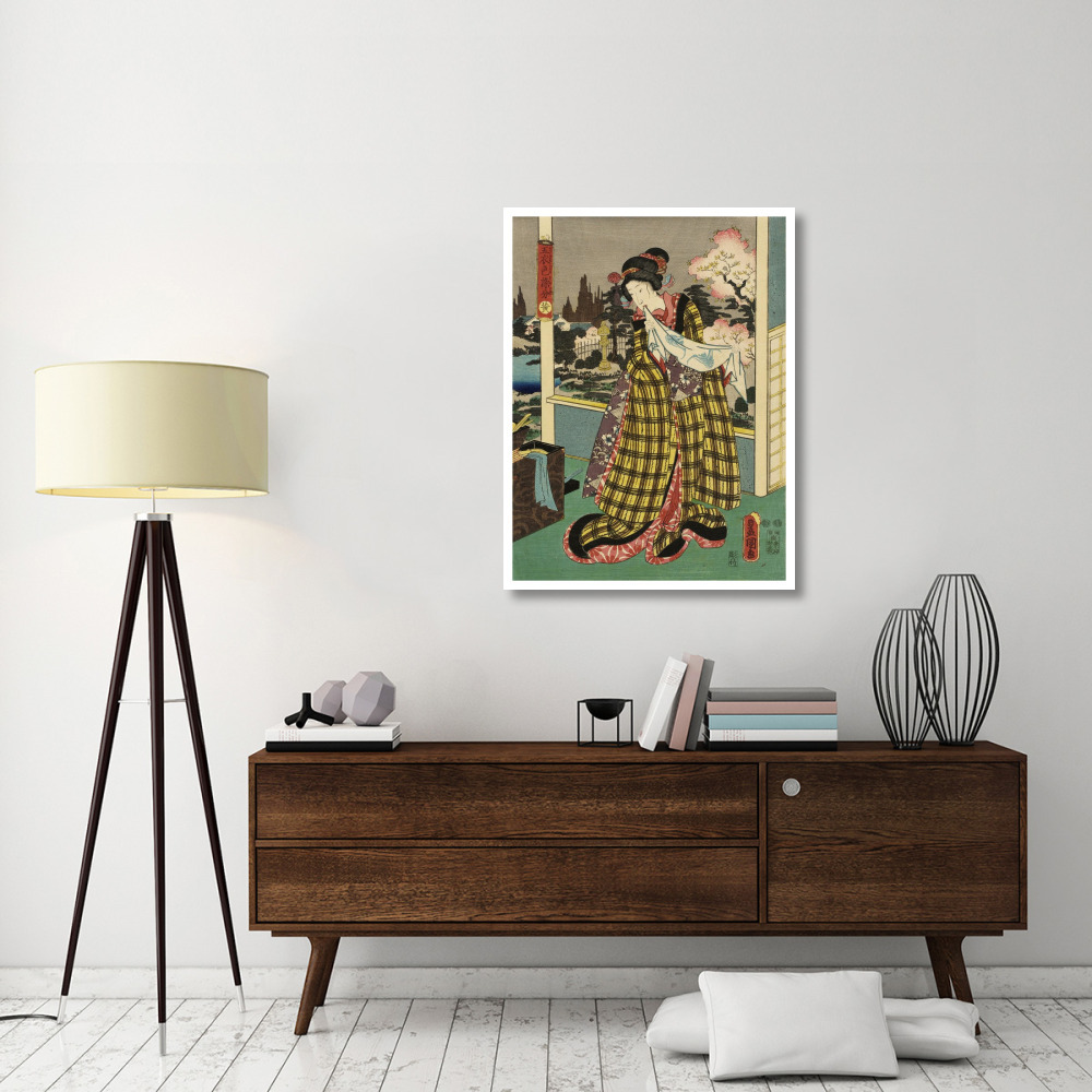 Costumes in Five Different Colors - Yellow (Ki)-Paper Art-32&quotx42"