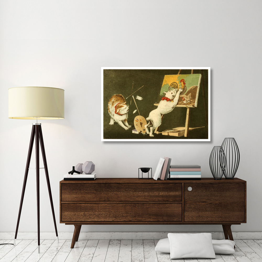 Canvas and Cats-Paper Art-50&quotx34"