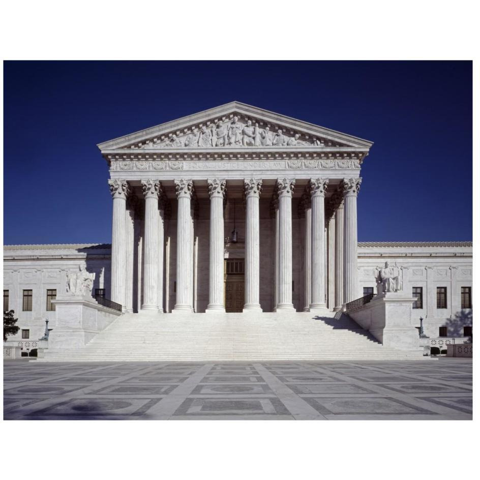 U.S. Supreme Court building, Washington, D.C.-Paper Art-26&quotx20"