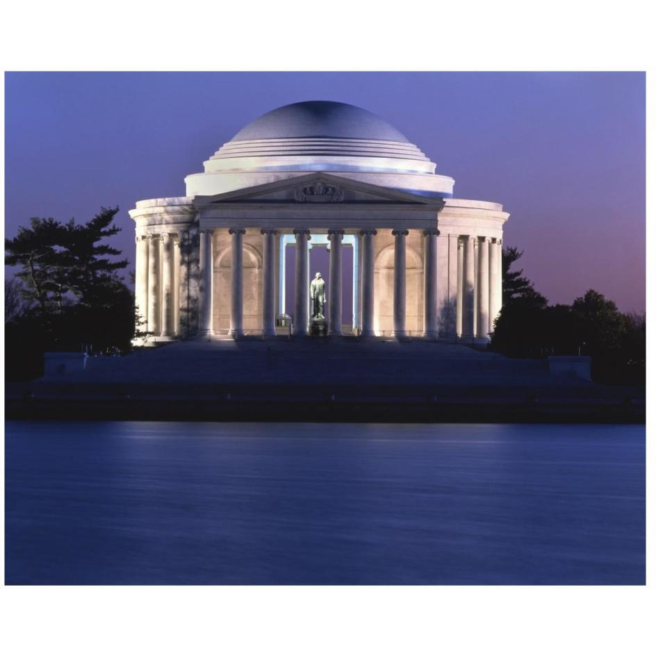 Jefferson Memorial, Washington, D.C.-Paper Art-26&quotx22"