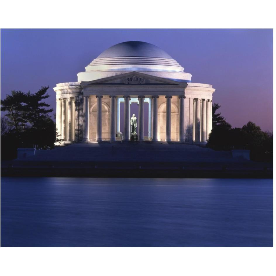 Jefferson Memorial, Washington, D.C.-Paper Art-30&quotx24"