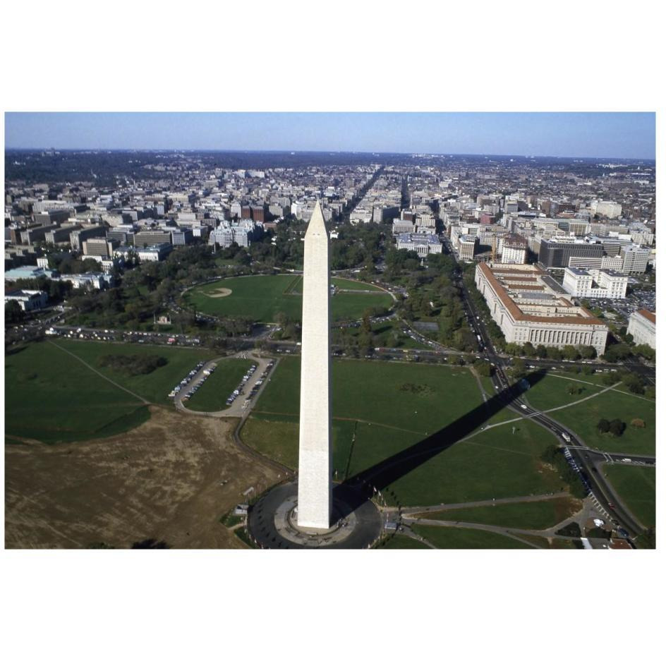 Aerial view of the Washington Monument, Washington, D.C.-Paper Art-26&quotx18"