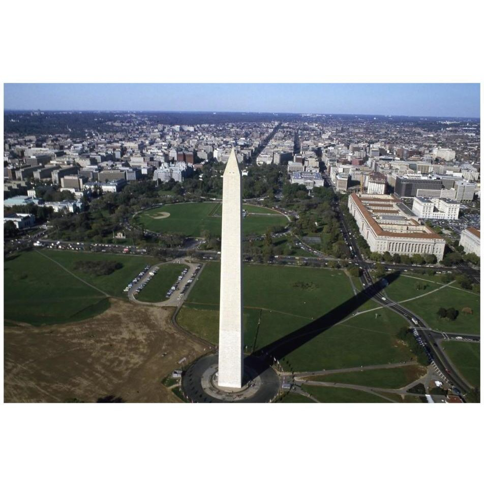 Aerial view of the Washington Monument, Washington, D.C.-Paper Art-32&quotx22"