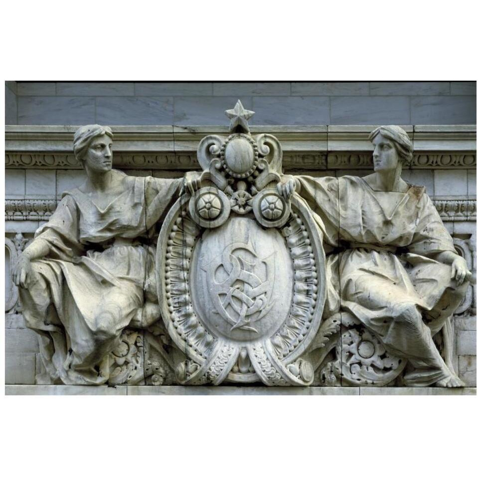 Architectural detail in Washington, D.C.-Paper Art-38&quotx26"