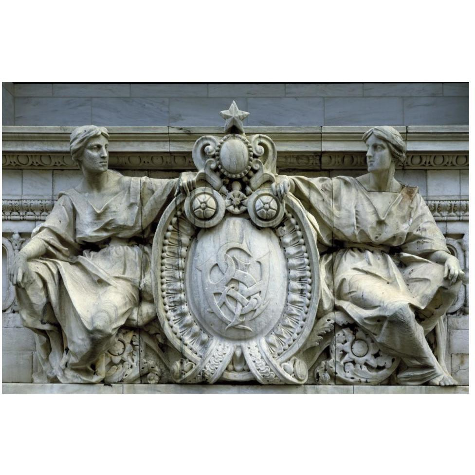 Architectural detail in Washington, D.C.-Paper Art-50&quotx34"