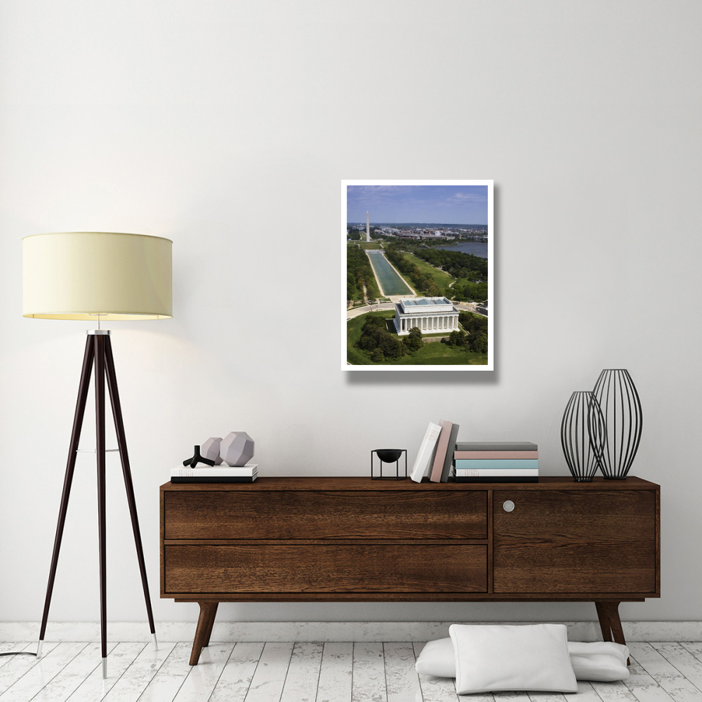 National Mall, Lincoln Memorial and Washington Monument, Washington D.C.-Paper Art-26&quotx34"