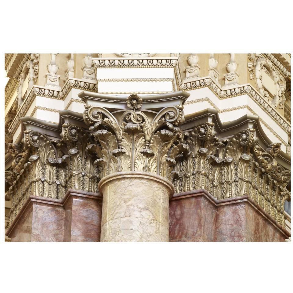Main Reading Room. Detail of capitals of engaged columns. Library of Congress Thomas Jefferson Building, Washington, D.C.]-Paper Art-32&quotx22"