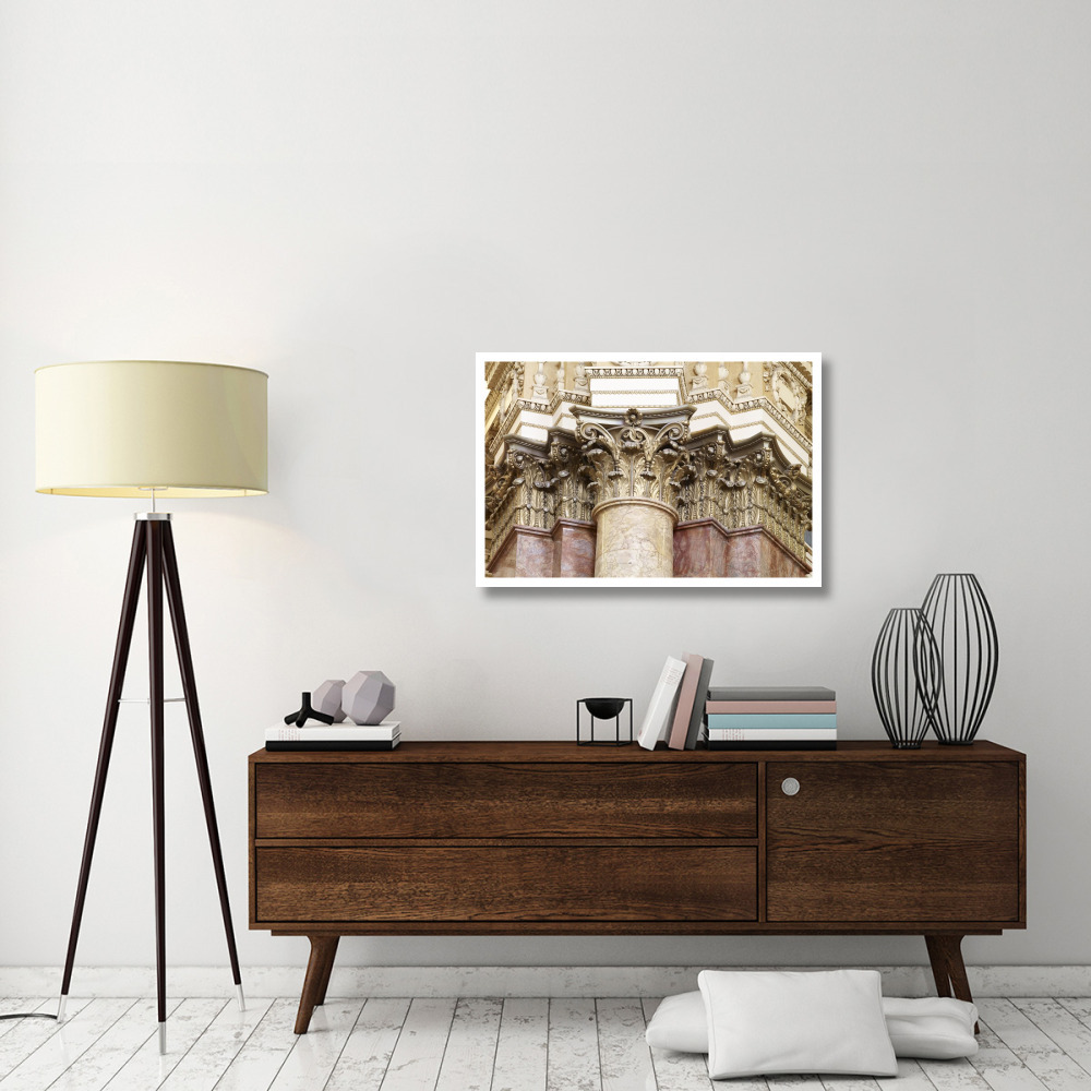 Main Reading Room. Detail of capitals of engaged columns. Library of Congress Thomas Jefferson Building, Washington, D.C.]-Paper Art-38&quotx26"