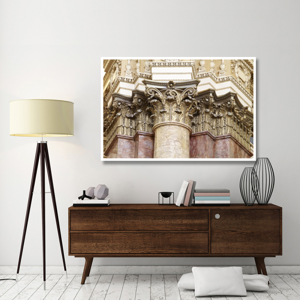 Main Reading Room. Detail of capitals of engaged columns. Library of Congress Thomas Jefferson Building, Washington, D.C.]-Paper Art-62&quotx42"