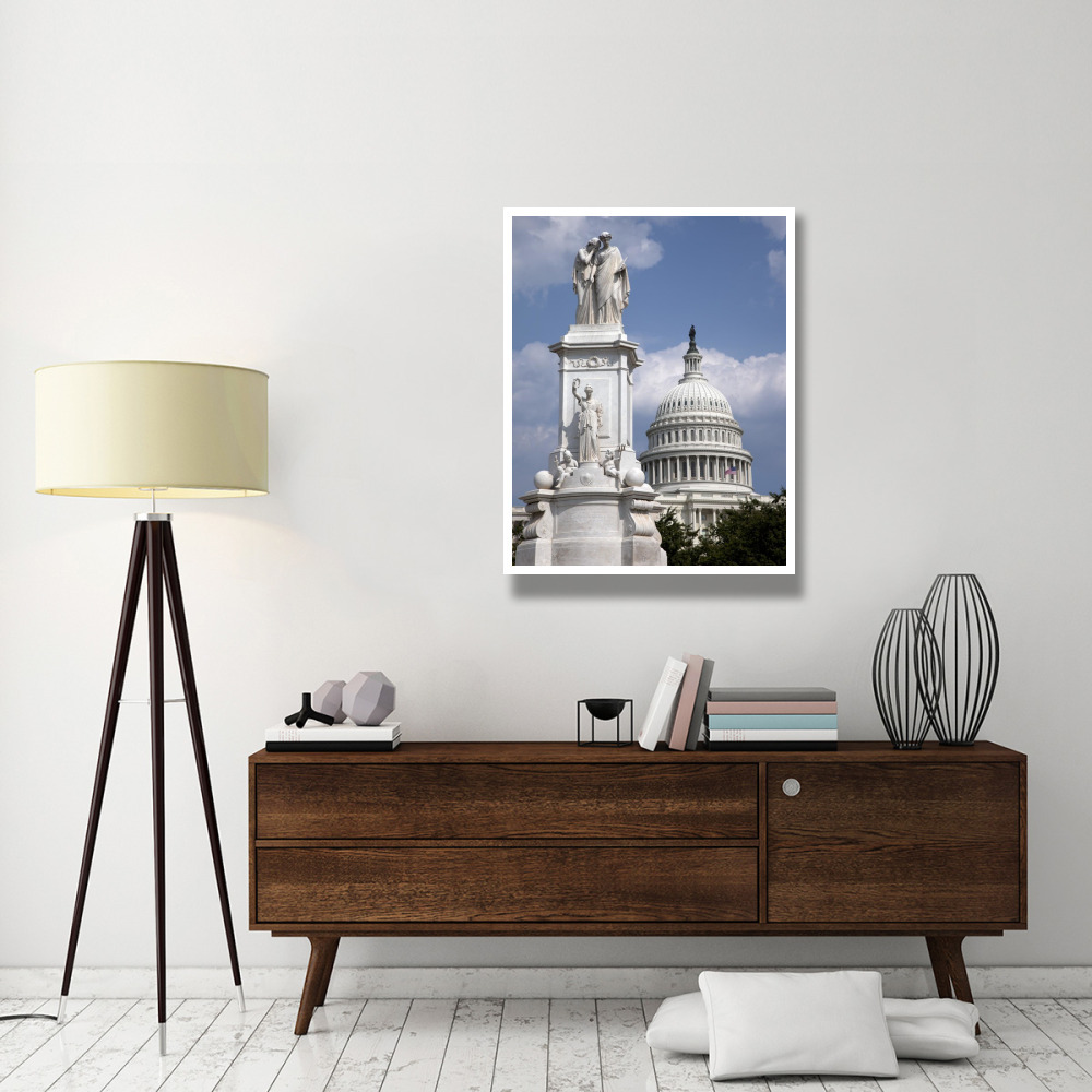 The Peace Monument located in Peace Circle on the grounds of the U.S. Capitol, First St. and Pennsylvania Ave., Washington, D.C.-Paper Art-32&quotx42"