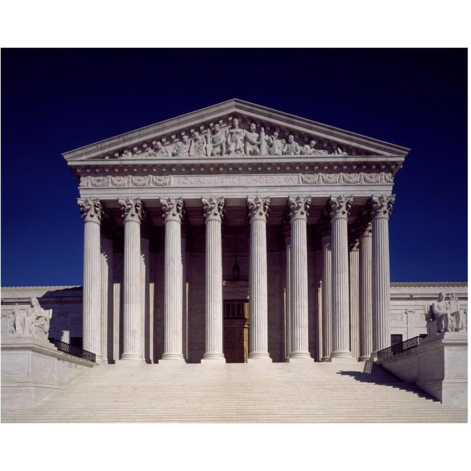 Supreme Court Building, Washington, D.C.-Paper Art-30&quotx24"