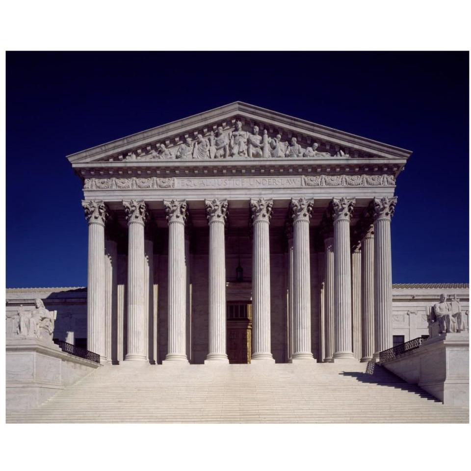 Supreme Court Building, Washington, D.C.-Paper Art-37&quotx30"