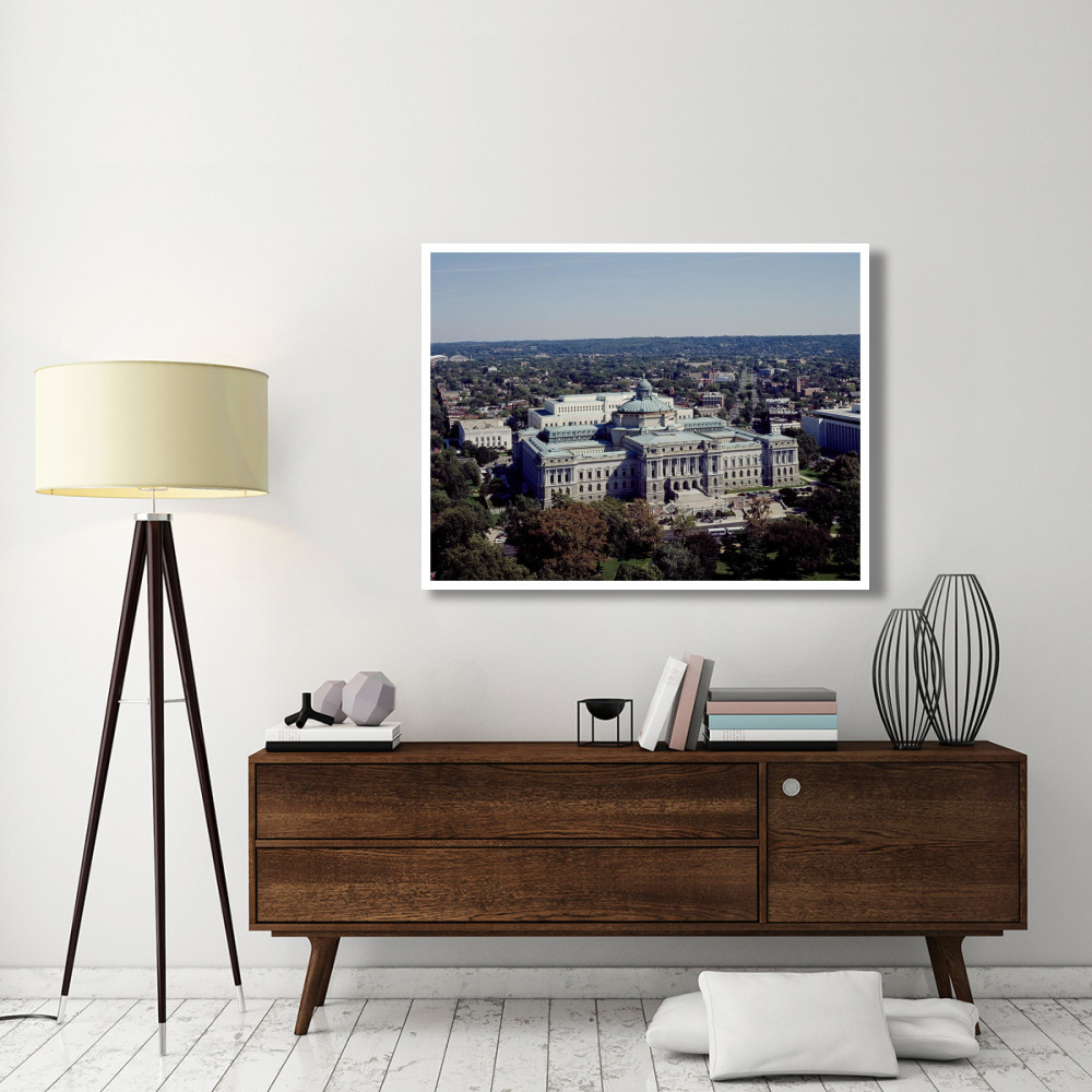 View of the Library of Congress Thomas Jefferson Building from the U.S. Capitol dome, Washington, D.C.-Paper Art-50&quotx38"