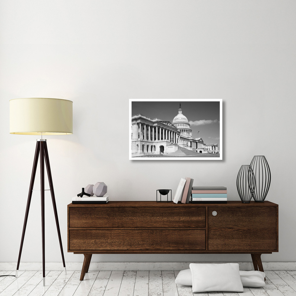 U.S. Capitol, Washington, D.C. - Black and White Variant-Paper Art-38&quotx25"