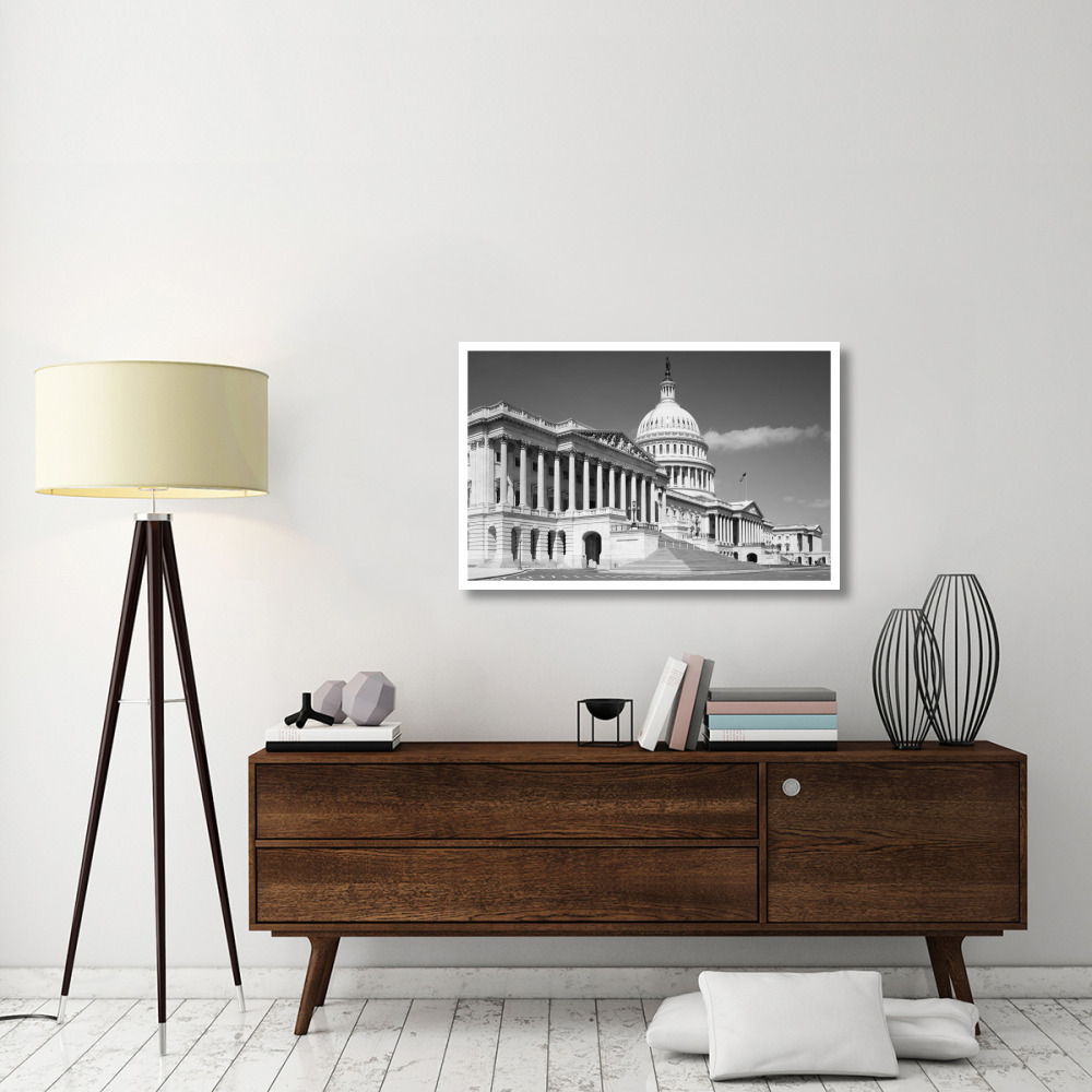 U.S. Capitol, Washington, D.C. - Black and White Variant-Paper Art-42&quotx27"