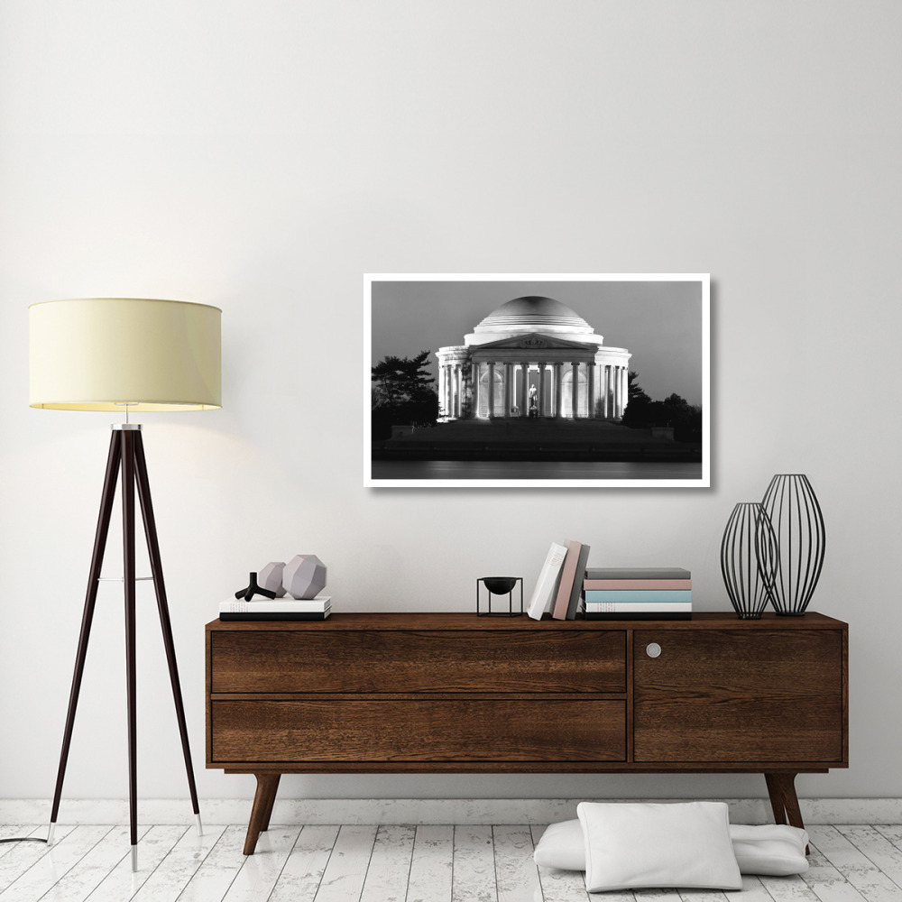 Jefferson Memorial, Washington, D.C. - Black and White Variant-Paper Art-46&quotx28"