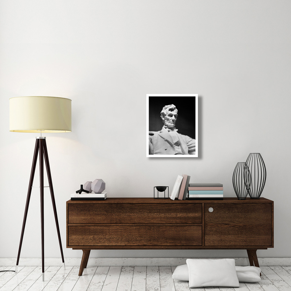 Lincoln Memorial statue by Daniel Chester French, Washington, D.C. - Black and White Variant-Paper Art-22&quotx26"