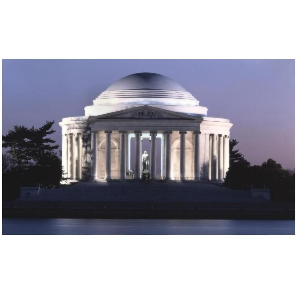 Jefferson Memorial, Washington, D.C. - Vintage Style Photo Tint Variant-Paper Art-38&quotx24"