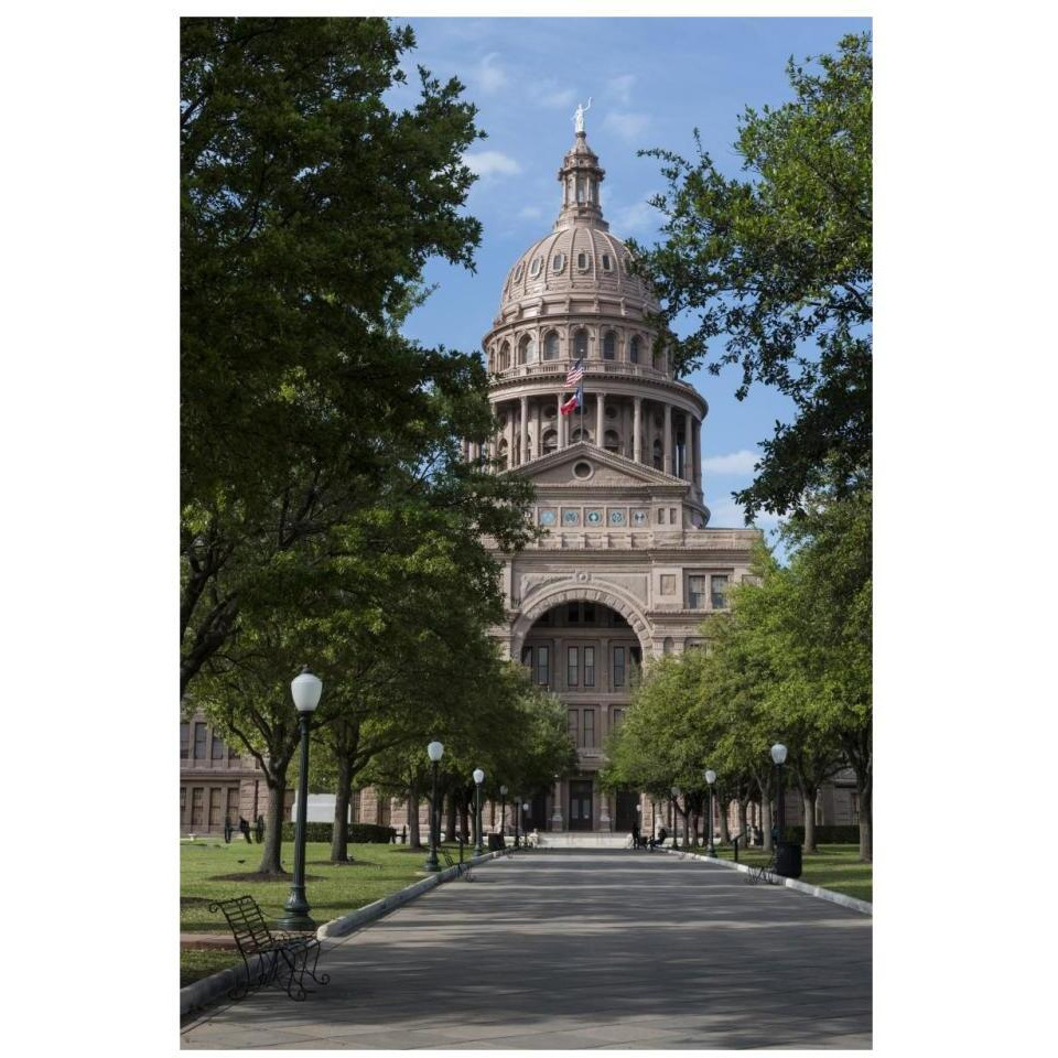 The Texas Capitol, Austin, Texas, 2014-Paper Art-22&quotx32"