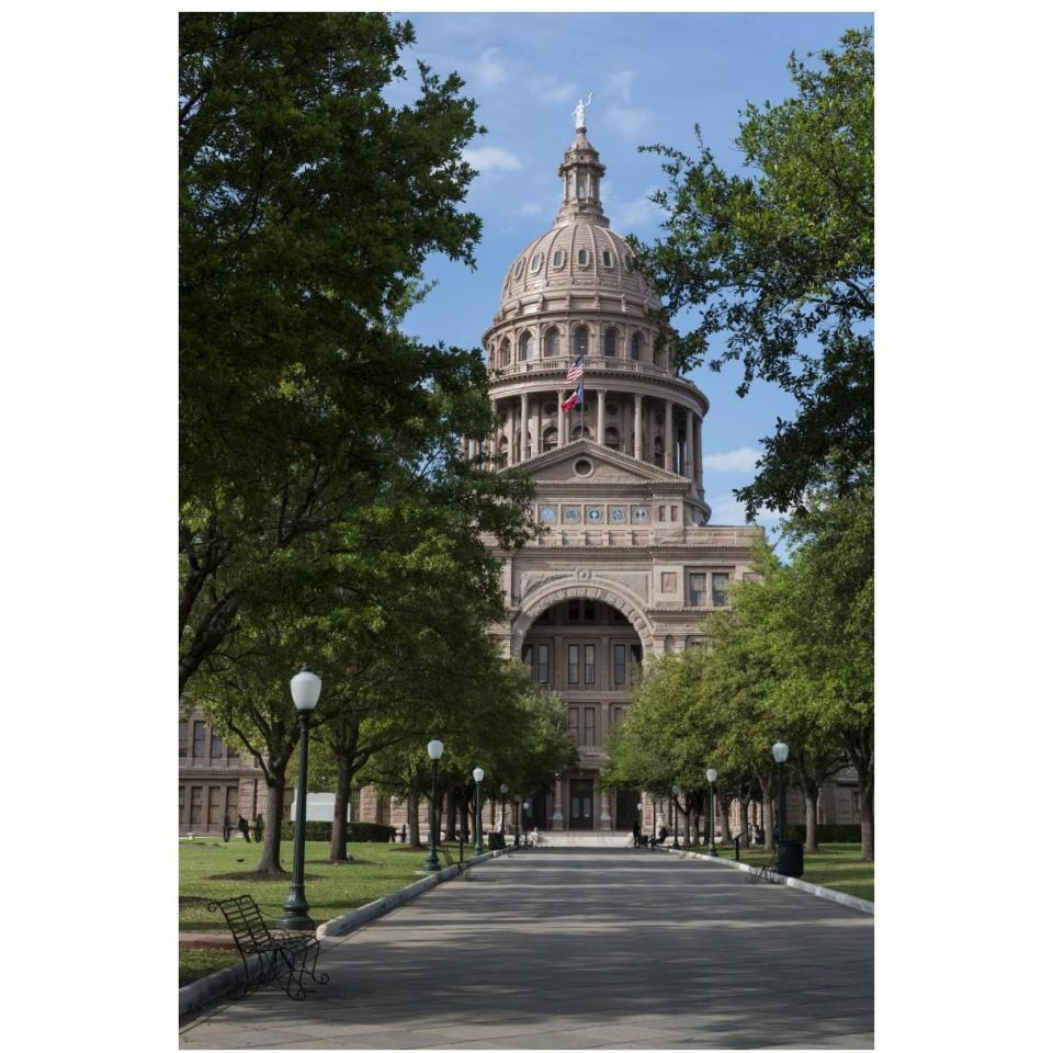 The Texas Capitol, Austin, Texas, 2014-Paper Art-26&quotx38"