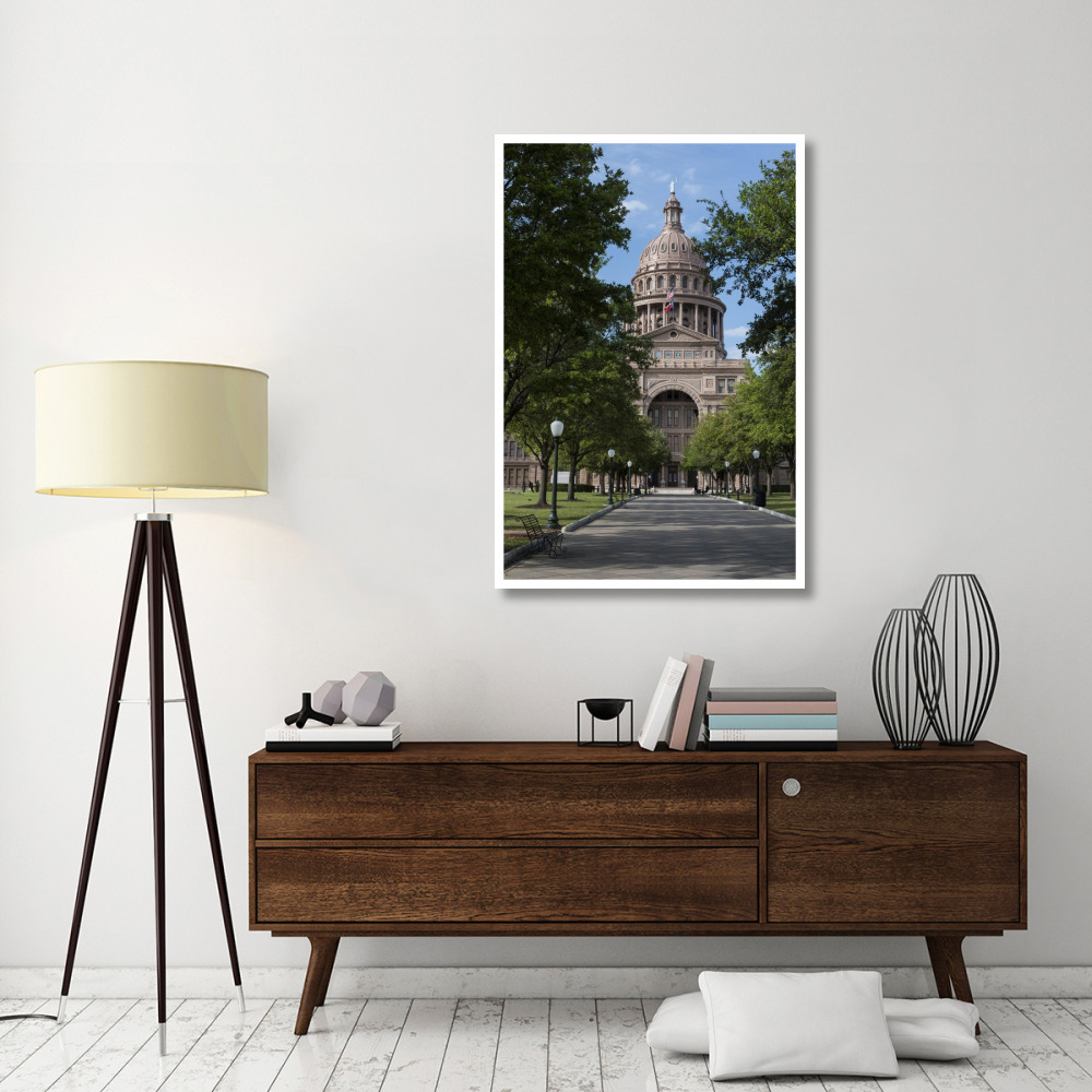 The Texas Capitol, Austin, Texas, 2014-Paper Art-34&quotx50"