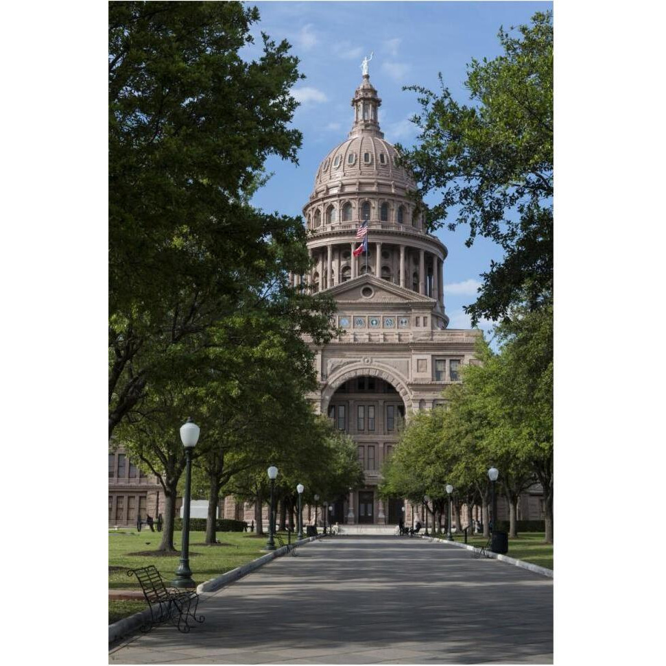 The Texas Capitol, Austin, Texas, 2014-Paper Art-42&quotx62"