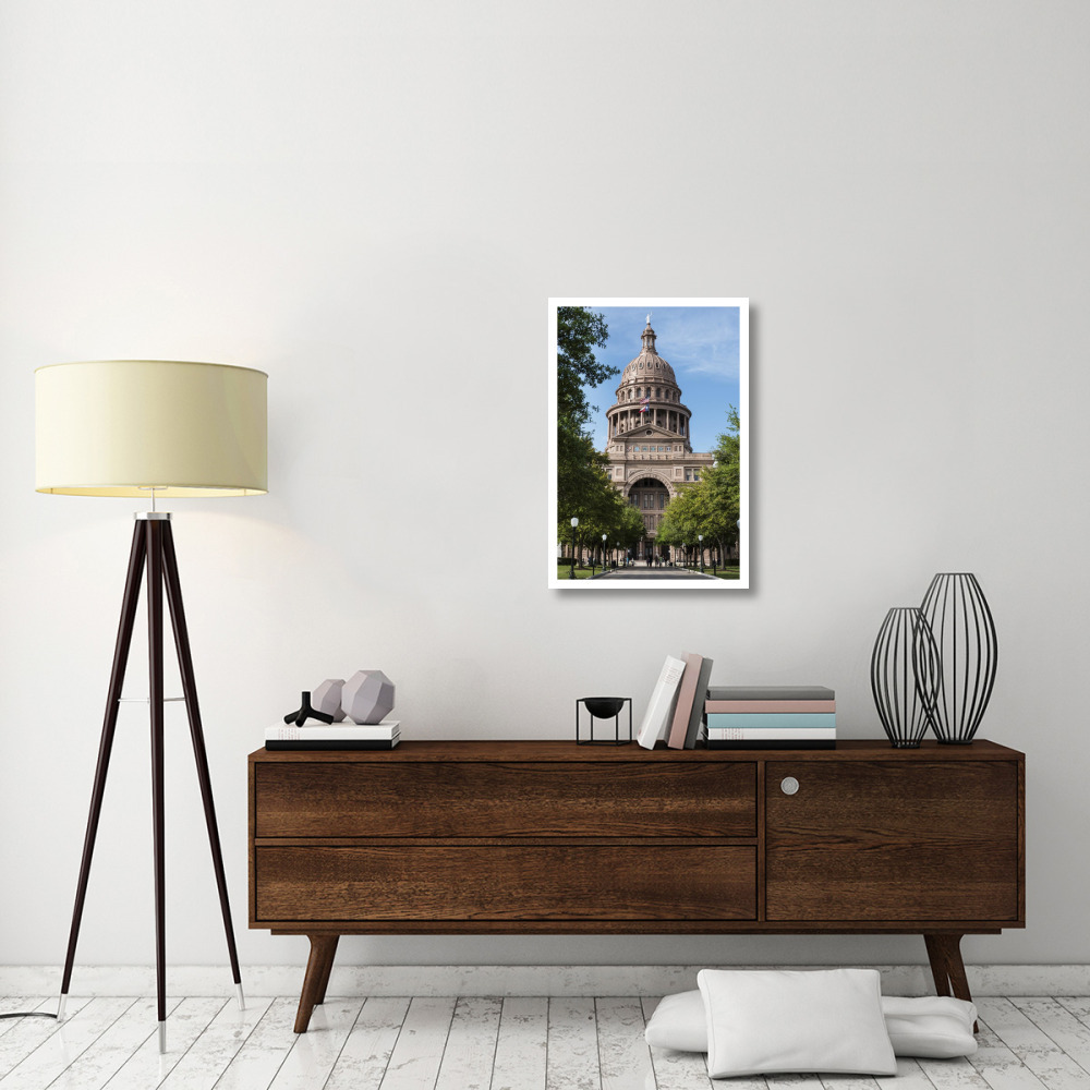 The Texas Capitol, Austin, Texas, 2014-Paper Art-22&quotx32"