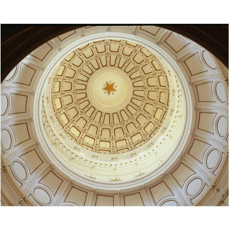 The Texas Capitol Dome, Austin Texas-Paper Art-30&quotx24"