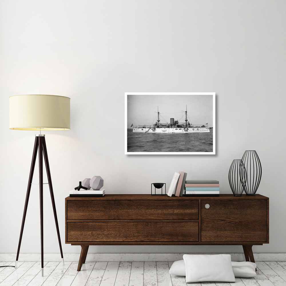 USS Texas, 1895-Paper Art-38&quotx26"