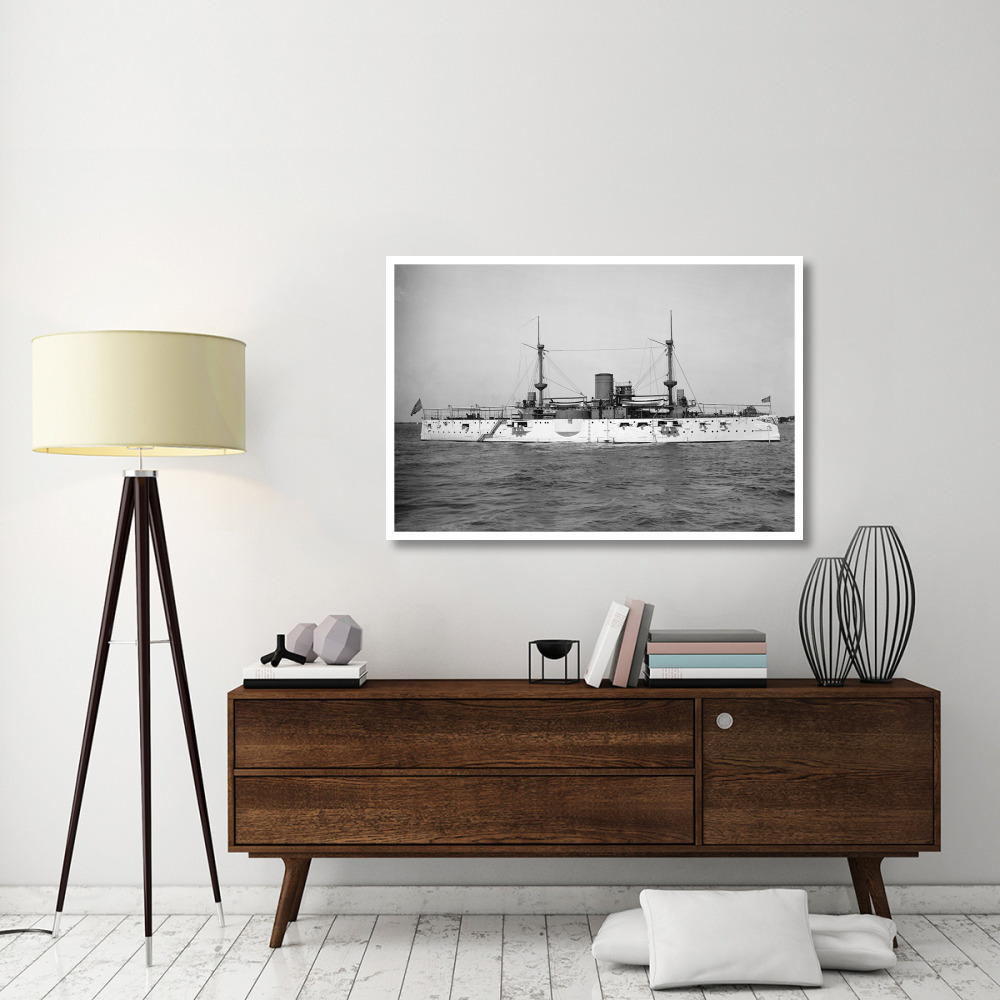 USS Texas, 1895-Paper Art-50&quotx34"