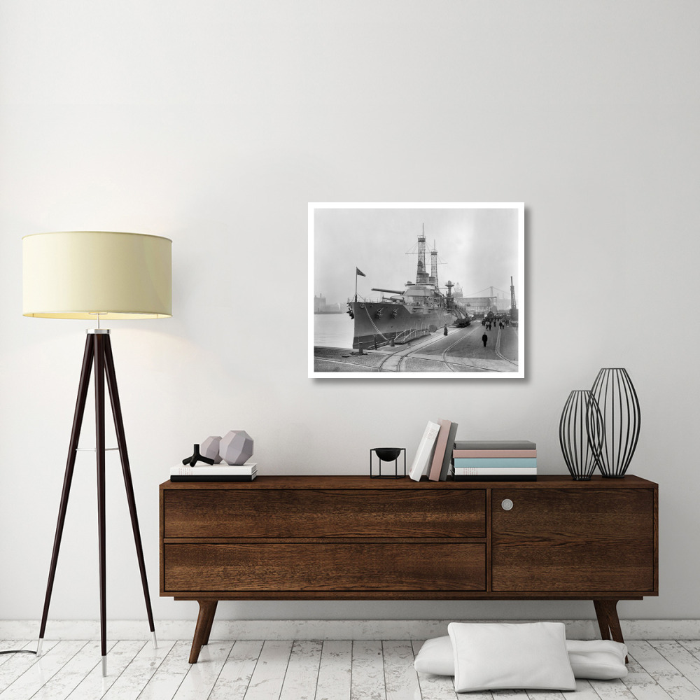 Battleship Texas in the Shipyard, ca. 1911-Paper Art-37&quotx30"