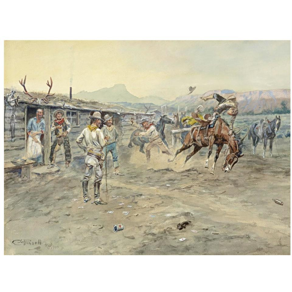 The Tenderfoot, 1900-Paper Art-18&quotx14"