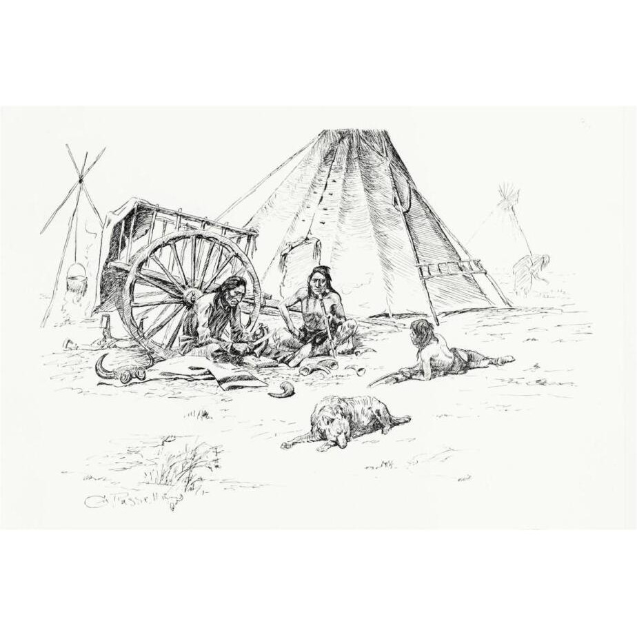The Last of the Buffalo, 1899-Paper Art-26&quotx18"
