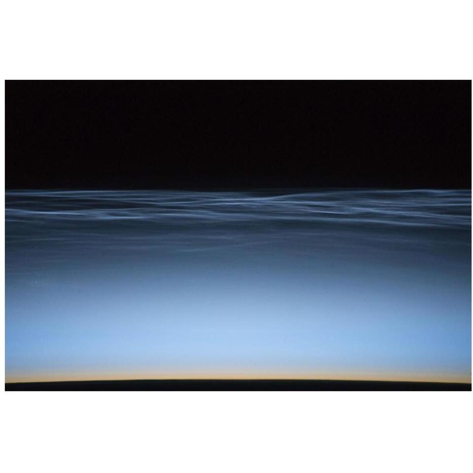 Noctilucent Clouds Over Earth-Paper Art-38&quotx26"