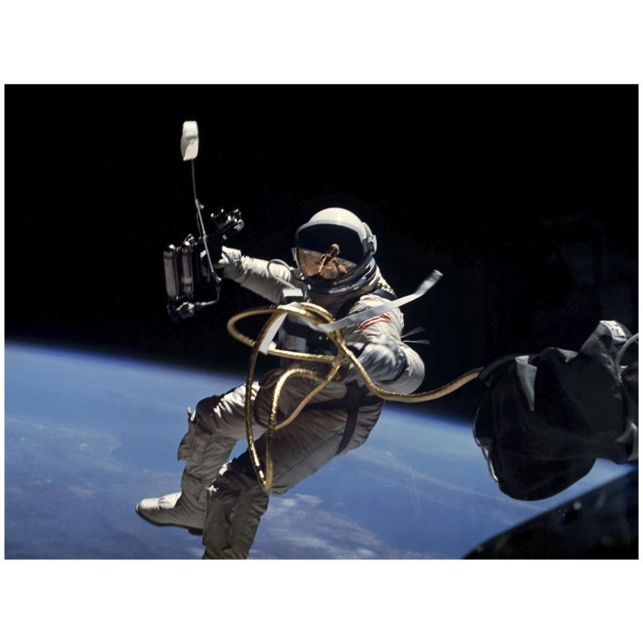Astronaut Edward White during first EVA performed during Gemini 4 flight-Paper Art-26&quotx20"