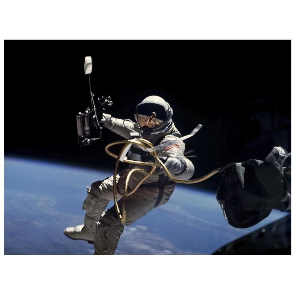 Astronaut Edward White during first EVA performed during Gemini 4 flight-Paper Art-34&quotx26"
