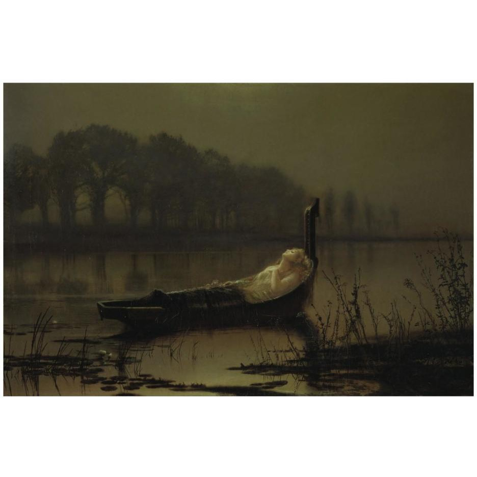The Lady of Shalott-Paper Art-26&quotx18"