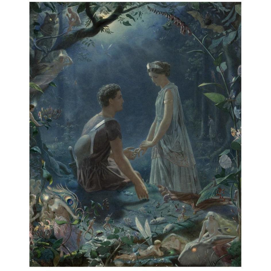 A Midsummer Night's Dream - Hermia and Lysander-Paper Art-22&quotx26"